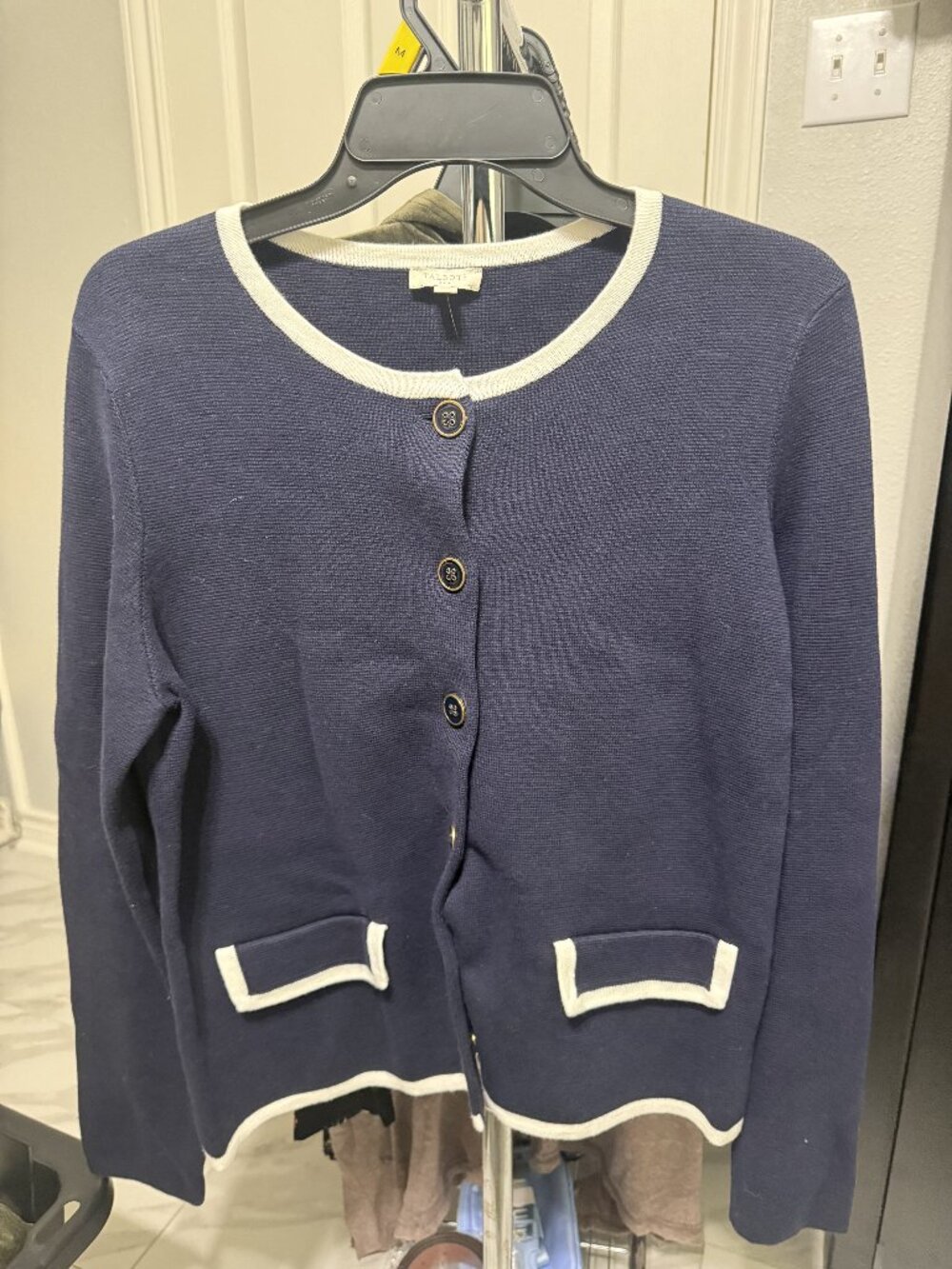 Talbots Women's Knit Cardigan Navy - M